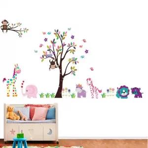 Generic Wall Sticker Multi Color Animals Birds Home Decor