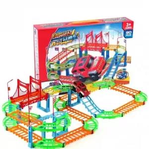 Rail Car Toy Racing Track Car Assembly Magic Track