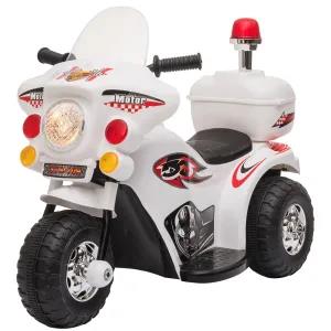 White Kids Rechargeable Ride On Bike (MB991)