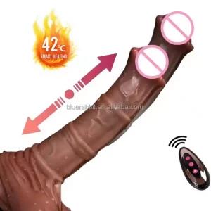 Animal Vibrate thrusting heating Remote Control dildo