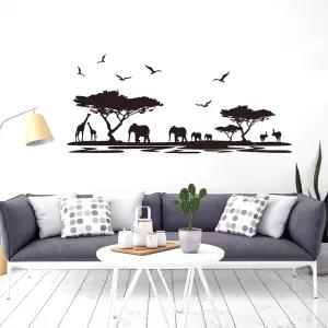 Black Animal Tree cartoon animals tree bridge baby children