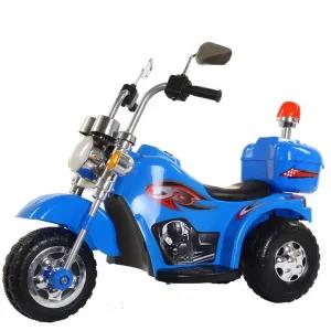Blue Kids Rechargeable Ride On Harley Bike (MB674)