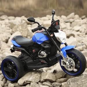 Kids Rechargeable Ride on Electric Motor Bike Blue Color