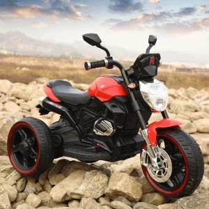 Kids Rechargeable Ride on Electric Motor Bike Red Color