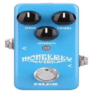 Light blue NUX NCH-1 Monterey Vibe Guitar Effects Pedal with