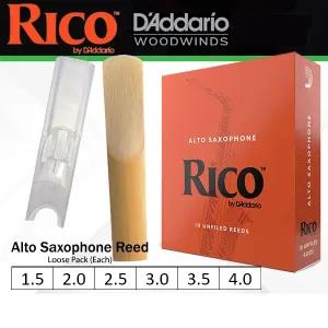 Orange DAddario Rico Alto Saxophone Reeds - 2.5 (10-pack)