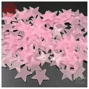 Pink 72Pcs Set Kids Bedroom Beautiful Fluorescent Radium Sta