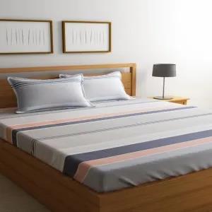 Multicolor,3 Persons Cotton Bedcover with Two Pillow Covers