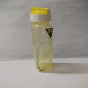 Yellow Spiral Straw Water Bottle -- 500ML