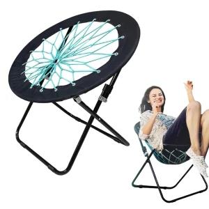 Camp Field Camping and Room Bungee Folding Dish Chair
