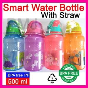 Kids smart Water bottle with straw 500ml BPA free