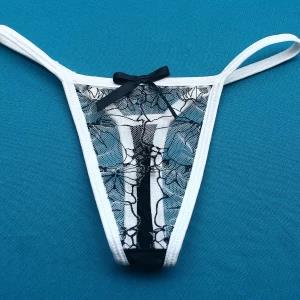 Ladies sexy Thong pantie embroidery thong pantie