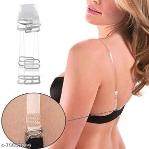Women's Adjustable Transparent Silicone Bra Straps1 pair