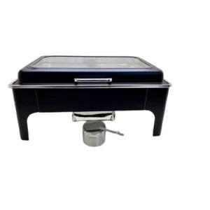 Generic Chafing Dish High Feet Rectangle Black 9L