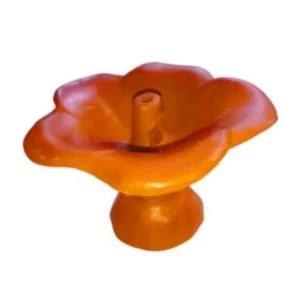 Clay Oil Lamp Temple Flower Shape