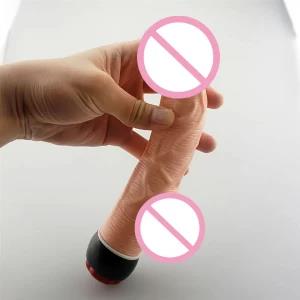 8 inch Soft Realistic Dildo Multi-speed Vibrator