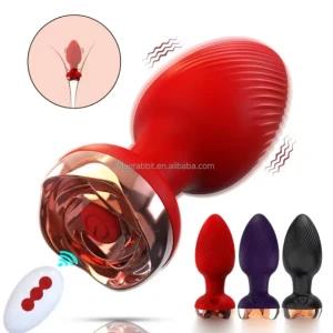 Anal Plugs Remote Control Flower Butt Plug Vibrators
