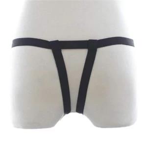 Elastic strap on belt with 7 inch dildo sex toy