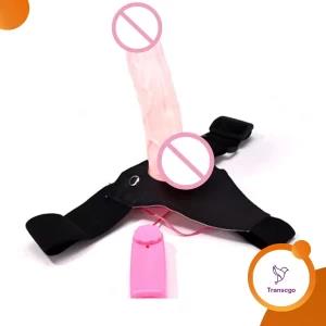 Vibrating Dildo With Belt Strap On Dildo For Woman