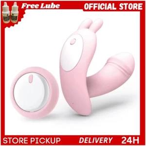 Wearing rabbit dildo vibrator for women sex toy