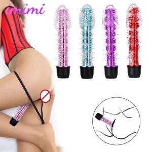 Crystal Vibrator Dildo - Jelly Dildo Vibrator