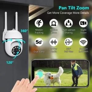 1080P Smart Wifi PTZ IP Camera Color Night Vision