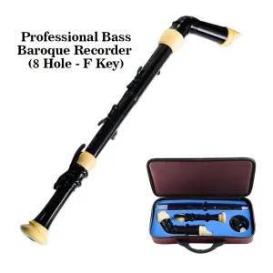 Brown Qimei Baroque 8 Holes Professional Bass Recorder - F K