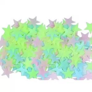 300 Pieces Star Glow In The Dark Wall Decoration Sticker