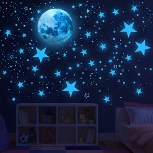 Generic Radium Stickers Night Glow Stars