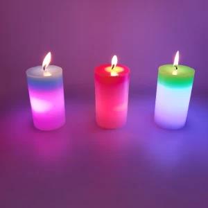 Magic Color Changing Wax Candle Home Night Decoration