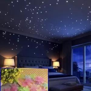 Radium Stickers Stars Glow in Dark 100 Pieces