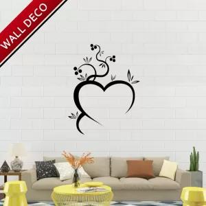 Generic Black Heart Love Nature Wall Stickers