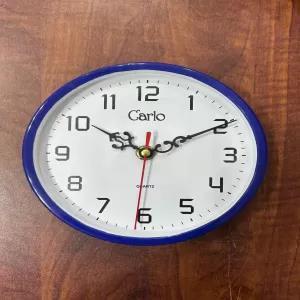 Carlo 6.25 inch Small Size Wall Clock Blue