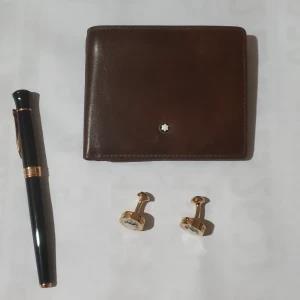 Mont Blanc Wallet Pen Cufflink Set