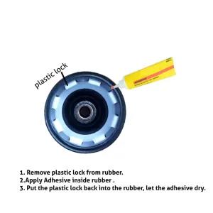 Black LG Washing Machine Multi Spin Buffer Seal Rubber