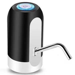 Black Water Bottle Electric Pump Rechargeable Electrical Wir