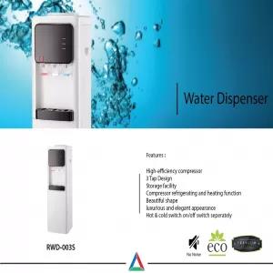 Range 3 Tap Hot Cold Normal Water Dispenser - Compressor