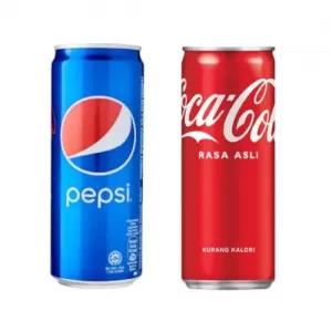 COMBO PACK Coke & Pepsi Drink 2 Cans Tins Coca Cola Pepsi Hi
