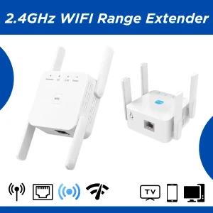 W06 300Mbps WiFi Repeater with 4 Antennas Signal Boost