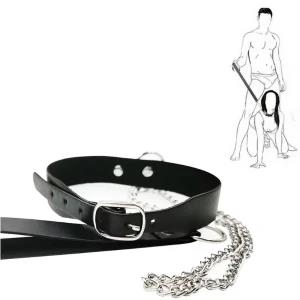 Bdsm Bondage Sexy Chain Collar Leather Neck Harness