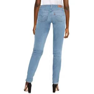 Branded Patch Denim Plus Size Light Blue