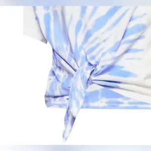 M White Womens branded tie dry t shirt