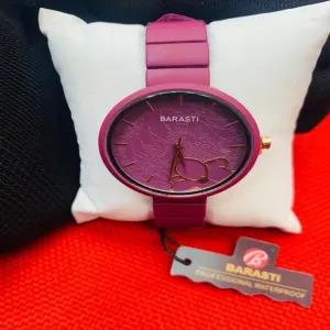 Purple Womens Casual BARASTI MATT WATCH For Girls Gift