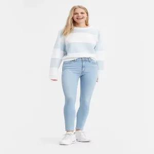 Waist:29 Blue Womens High Rise Skinny Slim Fit Jeans -L003