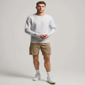 Waist:32 Brown Mens Organic Cotton Vintage Core Cargo Heavy Shorts