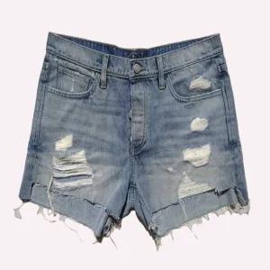 Waist:35 Blue Lucky Brand The Boyfriend Short Short - 0004