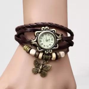 Black Women Style Casual Butterfly Tread Fashionable Wrist W