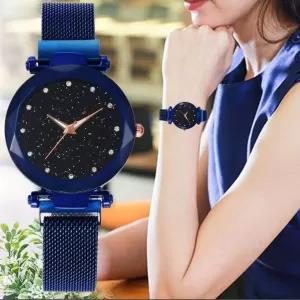 Generic Blue Starry Sky Magnet Watch