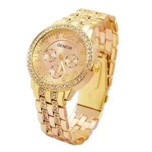 Gold Geneva Ladies Girls Fashion Party Elegent Look Casual W