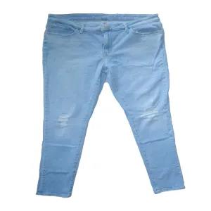 Generic Womens Patch Denim - Light blue, Waist:36